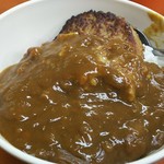 Ｓガスト - ハンバーグとカレールーを乗せハンバーグカレー丼に