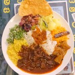 ロイヤルグリーン レストランアンドバー - 日替りビーフカレー(上から)