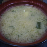 まるさん松本 - 定食の標準セット（魚のアラ汁）