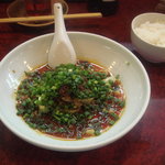 杏亭 - 四川マーラー坦々麺：汁無し