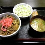 なか卯 - 和風牛丼サラダセット４３０円