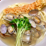 手打ちうどん円清 - あさりうどん