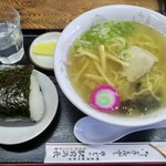 駅前浜長 - 「ラーメンおにぎりセット」(680円)