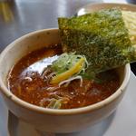 つけ麺や 辰盛 - 料理写真:「つけ麺」のつけ汁　見ためと違いわりとあっさり味