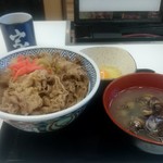 吉野家 - 牛丼アタマ&しじみ汁&生卵で¥700なり