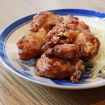 Deep-fried chicken with sweet and spicy pepper and soy sauce