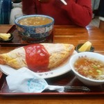 長寿庵 - オムライス900円