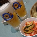 焼肉 福寿園 - ビールが美味い！
