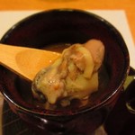 銀灯 - 牡蠣入り茶碗蒸し