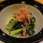 銀灯 - タラコがのった雪菜のおひたし（サービス）