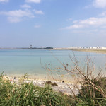 親父のまぐろ - 無料シャトルバス乗り場から撮った海