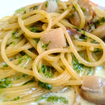 Trattoria Salice  - 帆立貝と生のりのクリームソーススパゲティ