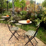 サンタムール - 噴水広場前のテラス席