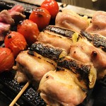 Biniku Shubou Senkyu - ねぎま串、野菜焼き