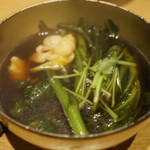 つきじ 文化人 - 鶏・春菊せいろ