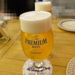 Sakanabaru Sanchan - 最初は生ビールね♪飲みホでも毎回ちゃんとグラスで提供♪