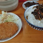 鷹多花 - コロッケ　おいしいごはん＆鷹多花高菜