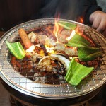 福山駅前酒場　情熱ホルモン - ほぼ焼けました(2019.02.05)