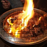 福山駅前酒場　情熱ホルモン - 炎発生①(2019.02.05)