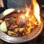 福山駅前酒場　情熱ホルモン - 炎発生②(2019.02.05)