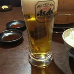 福山駅前酒場　情熱ホルモン - 生ビール(2019.02.05)