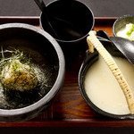 Sumibi Kushiyakitei Shinkoiwa Kushikou - 石焼き鶏ガラ茶漬け