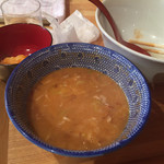 麺の極 はなみち - スープ割り 熱々で 締めにいただきました^ ^