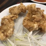 珉珉 - から揚げドアップ(回鍋肉定食 700yen)