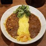 SPICY CURRY 魯珈 - 粗挽きラムとひよこ豆のキーマカレー＆辛口！ビタービーフカレーの２種カレー