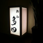 鮨処 多田 - 店先の行灯