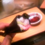 鮨処 多田 - 葱とろ手巻き寿司