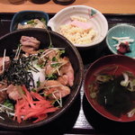 Shunsai Koubou Ki Aji - 丼定食（若鶏照り玉丼ぶり）