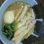 はねだ家 - ラーメン600円　チャーシュー200円　味付玉子100円トッピング