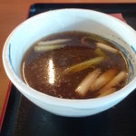 鴨つけ麺（出汁割り後）