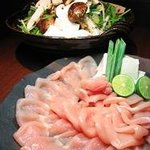 雷門 き介 - さつま地鶏のしゃぶしゃぶ鍋