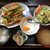 百鳳苑 - 鶏肉とアスパラ炒め定食(杏仁豆腐付) 750円