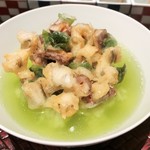 天麩羅 巽 - 穴子のかき揚げ天茶