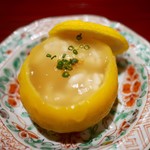 銀座 しのはら - 柚子釜の雲子蒸し寿司