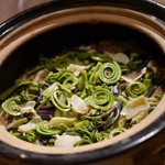 銀座 しのはら - 山菜の炊き込みご飯