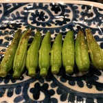 鳥田中 - 201902  おまかせ串七本（金針菜）