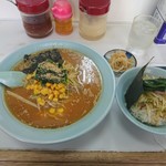 Ramen Shoppu - ネギみそラーメン（普）・ねぎ丼