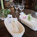 Tea Room - お花で飾られたテーブル