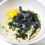 素うどん 四國屋 - 素うどん＋卵