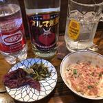 純酒場オオモリ - 最後はダルマ焼酎をソーダ割でちびちびと