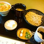 蕎麦わび介 - 昼御膳（ひれかつ丼）：1,150円