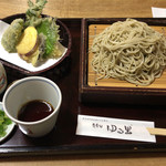 蕎麦切 ゆる里 - 天セイロ、蕎麦を大盛りにして￥１，６６０