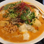 鶏そば・ラーメン Tonari - 牡蛎ワンタン担々麺の大盛り 1,300円