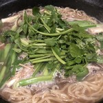 獣肉と酒 ぼんくら - せりラーメン