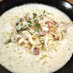 柊山ガーデン - フィットチーネのカルボナーラ