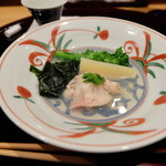 割烹 山路 - ハマグリとタケノコ、菜の花